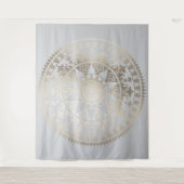 Goldfolie Solar Mandala Wand Tapestart Farbe Wandteppich (Vorderseite)