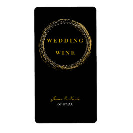 Goldfolie Sparkle Glamour Zirkel Schwarzer Wein Et