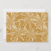 Goldfolie steigt Party Einladung des (Rückseite)