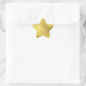 Goldfolie Stern-Aufkleber (Tasche)