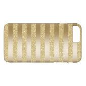 Goldfolie Stripes Imitat-Glitzer iPhone 7 Case-Mate iPhone Hülle (Rückseite (Horizontal))