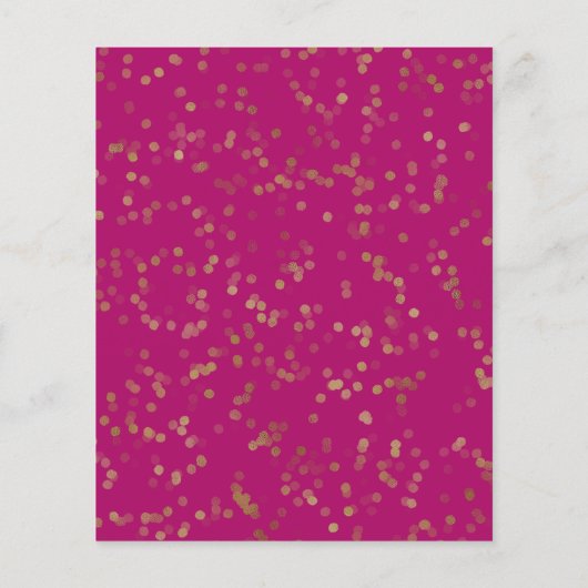 Goldfolie Süße 16 Tagesballons Einladung (Rückseite)