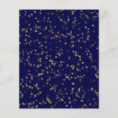 Goldfolie Süße 16 Tagesballons Einladung (Rückseite)