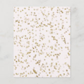 Goldfolie Süße 16 Tagesballons Einladung (Rückseite)