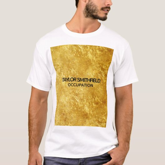 Goldfolie T-Shirt (Vorderseite)