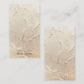 Goldfolie texturierte Ohrring-Karte Telefonnummerkarte (Vorne/Hinten)