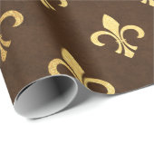 Goldfolie Thanksgiving Geschenkpapier (Rolleneckpunkt)