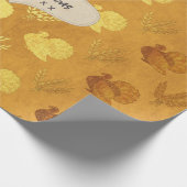 Goldfolie Thanksgiving Geschenkpapier (Ecke)