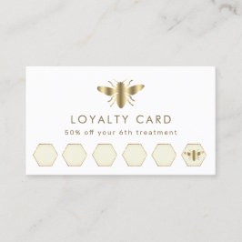 Goldfolie-Treuekarte Visitenkarte