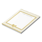 Goldfolie und Glitzer Personalisiert Notepad 5,5" Notizblock (Rotiert)