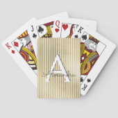 Goldfolie und Weißstreifen Spielkarten (Rückseite)