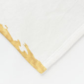 Goldfolie, Vintag nahtlos. Fleecedecke (Ecke)