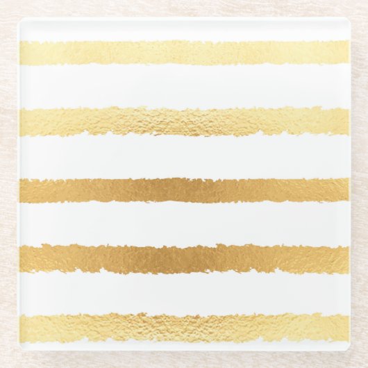 Goldfolie, Vintag nahtlos. Glasuntersetzer (Vorderseite)