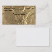 Goldfolie Visitenkarte (Vorne/Hinten)