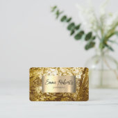 Goldfolie Visitenkarte (Stehend Vorderseite)