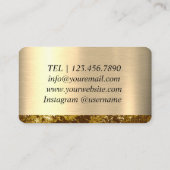Goldfolie Visitenkarte (Rückseite)