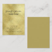 Goldfolie Visitenkarte (Vorne/Hinten)