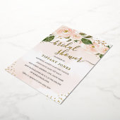 Goldfolie Wasserfarbe Brautparty Folieneinladung (Gedreht)