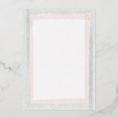 Goldfolie Wasserfarben Border Wedding Foi Folieneinladung (Rückseite)