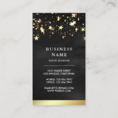 Goldfolie Wasserfarbener Fruchtsaft Mocktail Visitenkarte (Rückseite)