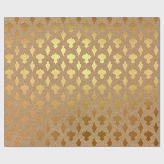 Goldfolie Weihnachten Geschenkpapier (Flach)