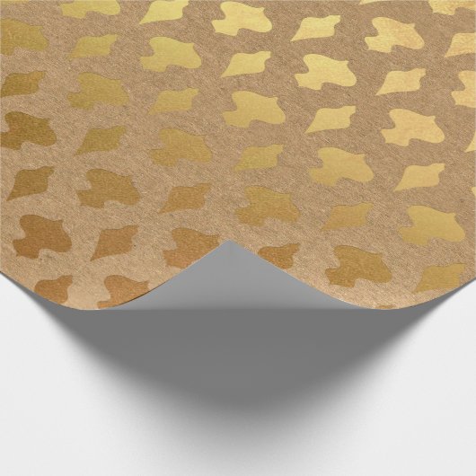 Goldfolie Weihnachten Geschenkpapier (Ecke)