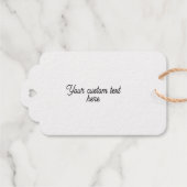 Goldfolie Weihnachtsgeschenke mit Engelsymbol Geschenkanhänger (Rückseite (Horizontal))