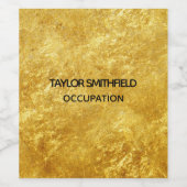 Goldfolie Weinetikett (Einzelnes Label)