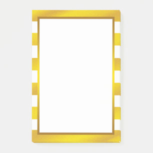 Goldfolie Weißer goldener Streifen sauber Post-it Klebezettel