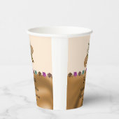 Goldfolie, White English Rose Abschluss 2025 Pappbecher (Rechts)