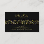 Goldfolien-Dämme für Imitate Visitenkarte (Rückseite)