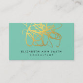 Goldfolien-Effekt-Chic-Visitenkarte Visitenkarte (Vorderseite)