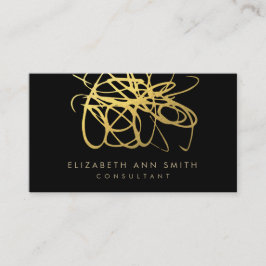 Goldfolien-Effekt-Chic-Visitenkarte Visitenkarte