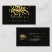 Goldfolien-Effekt-Chic-Visitenkarte Visitenkarte (Vorne/Hinten)