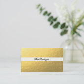 Goldfolien-einfache Visitenkarten Visitenkarte (Stehend Vorderseite)