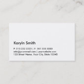 Goldfolien-einfache Visitenkarten Visitenkarte (Rückseite)