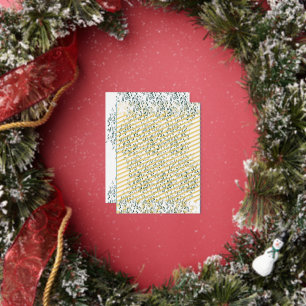 Goldfolien-Feiertagspostkarte Luxus Minimalistis Folien Feiertagspostkarte
