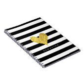 Goldfolien-Herz Notizblock (Rechte Seite)