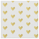 Goldfolien-Herz Stoff (Nahaufnahme)