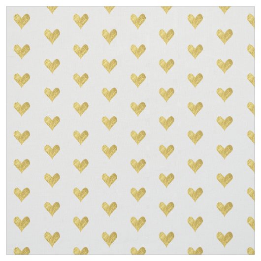 Goldfolien-Herz Stoff (Muster)