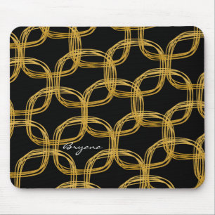 Goldfolien-Kreis Modern Glam Mauspad