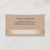 Goldfolien-Metallberufliches modernes elegantes Visitenkarte (Rückseite)