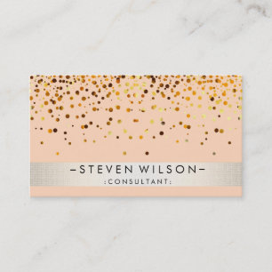 Goldfolien-Metallberufliches modernes elegantes Visitenkarte