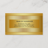 Goldfolien-Metallberufliches modernes elegantes Visitenkarte (Rückseite)
