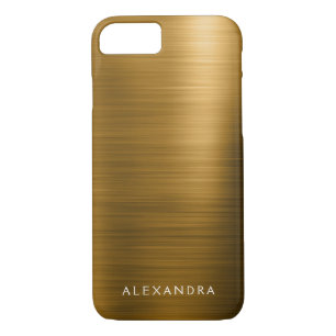 Goldfolien-metallischer Monogramm-Luxusname Case-Mate iPhone Hülle