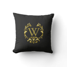 Goldfolien-Monogramm-Emblem | wählen Ihre Farbe