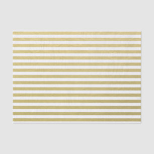 Goldfolien-weißes Streifen-Muster Seidenpapier