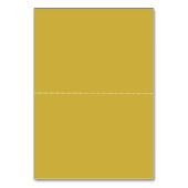 Goldfolienbaum Moderne Hochzeit gefaltet Platzkart Tischnummer (Rückseite)