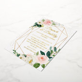 GOLDFOLIENBrunch und Brautparty Folieneinladung (Gedreht)