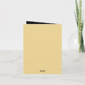 Goldfolieneffekt Geometrisches Hochzeitstil Dankeskarte (Rückseite)